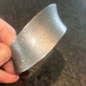 Gorgeous gunmetal 18/K gold finished cuff bracelet by Charles Garnier Paris 1901